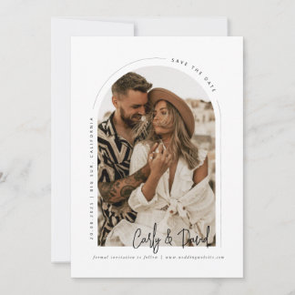 Minimal Arch Spara datuminbjudan Inbjudningar