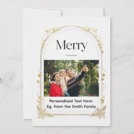 Minimal ark ”Merry” högtidlig platt kort med frams