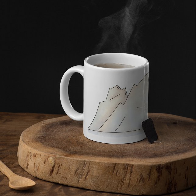 Minimal Arktisk Glacär Kaffemugg (Skapare uppladdad)
