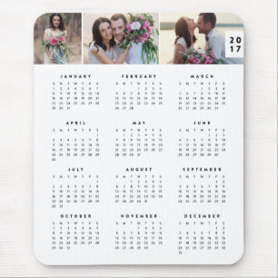 Minimal årskalender för Mousepad Musmatta