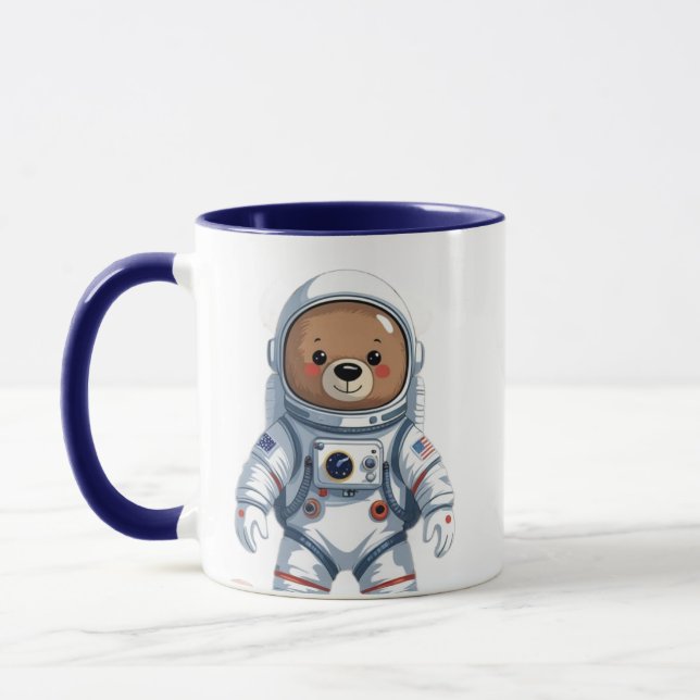 Minimal Astronaut Teddy Mugg (Vänster)