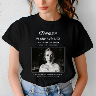 Minimal återloppsfoto i våra hjärtan t shirt