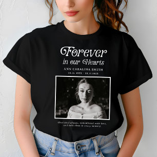 Minimal återloppsfoto i våra hjärtan t shirt