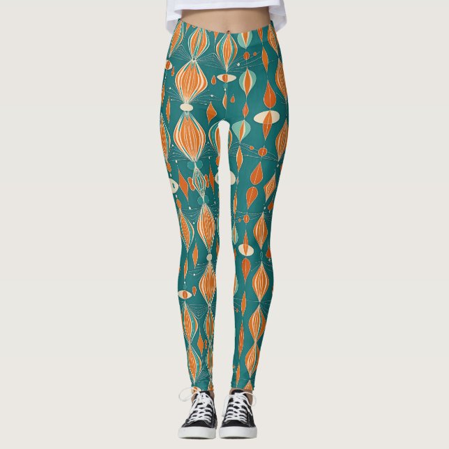 Minimal atomdroppsdesign leggings (Framsida)