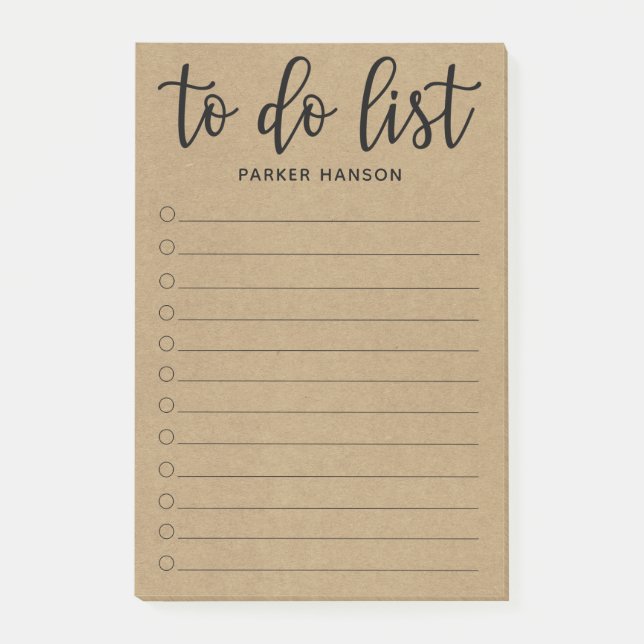 Minimal att göra-lista post-it block (Framsida)
