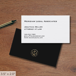 Minimal Attorney Law Visitkort
