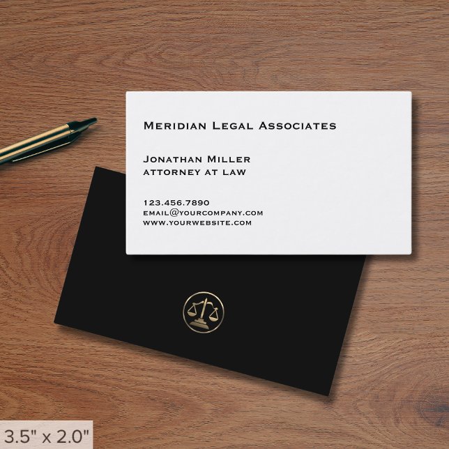 Minimal Attorney Law Visitkort (Skapare uppladdad)