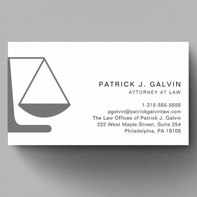 Minimal Attorney Legal Professionell QR-kod Visitkort (Capture attention, make connections, and leave a lasting impression with our modern QR business card)