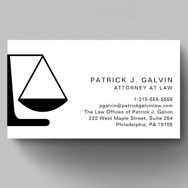 Minimal Attorney Legal Professionell QR-kod Visitkort (Capture attention, make connections, and leave a lasting impression with our modern QR business card)