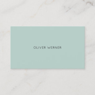 Minimal av minimalistisk elegant blekblå visitkort
