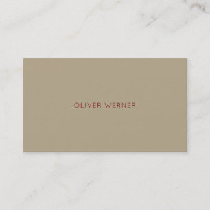 Minimal av minimalistisk elegant sepia visitkort