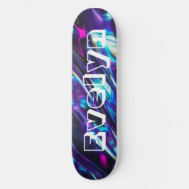 Minimal avbildning för personligens Lila Abstrakt Mini Skateboard Bräda 18,5 Cm