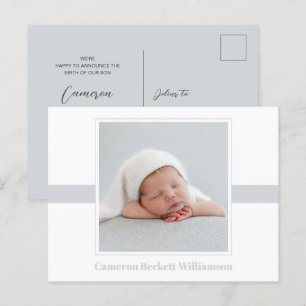 Minimal Baby-fotofödelsevarning Vykort
