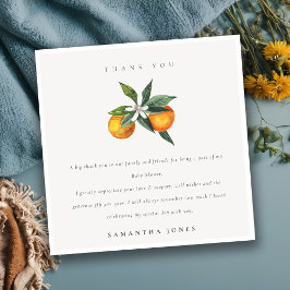 Minimal babystötare av Citrus Orange Botanical Boh Tack Kort