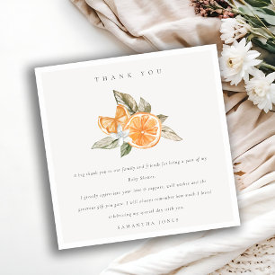 Minimal babystötare av Citrus Orange Botanical Boh Tack Kort