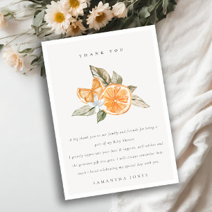 Minimal babystötare av Citrus Orange Botanical Boh Tack Kort