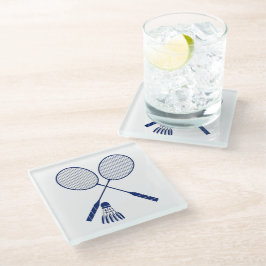 Minimal Badminton-racket Shuttlecock Birdie Blue
