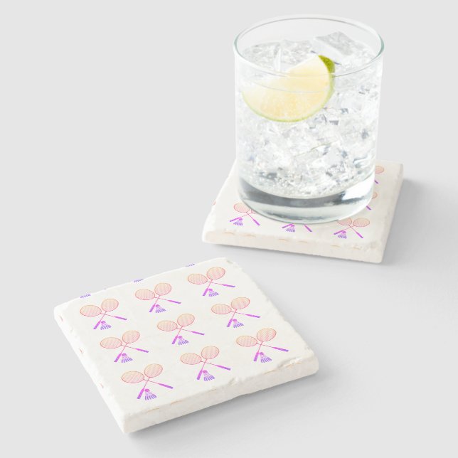 Minimal Badminton-racket Shuttlecock Birdie Stenunderlägg (Sidan)