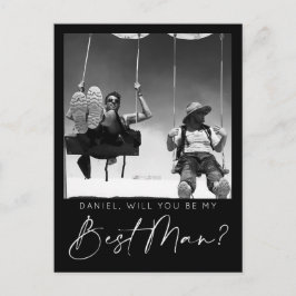 Minimal bästa Frieri-kort för skript med foto Vykort