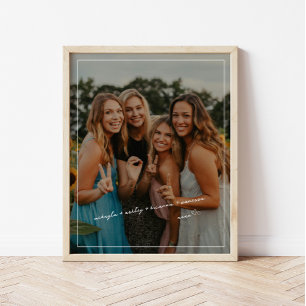 Minimal bästa skriptvänner bevarar fotot poster