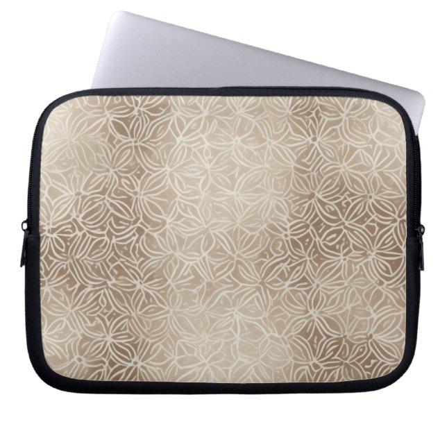 Minimal Batikgeometri Laptop Fodral (Framsidan)