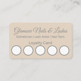 Minimal Beauty Salon/Wellness Parlor Loyalty Card Visitkort