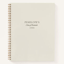 Minimal Beige Personlig Modern Gratitude