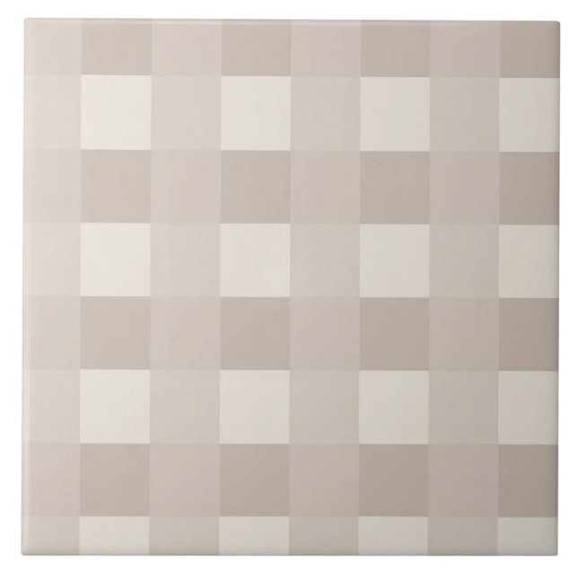 Minimal beige-rutig design kakelplatta (Framsidan)
