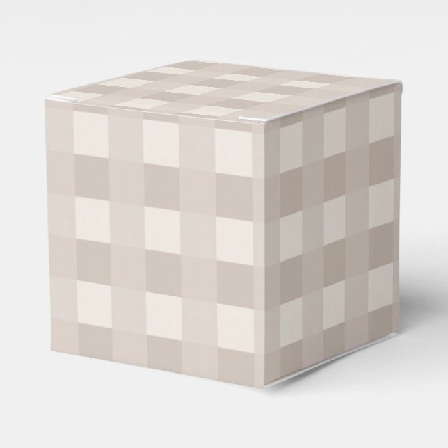 Minimal beige-rutig design presentaskar (Framsidan Sidan)