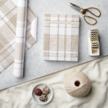 Minimal beige vit mjuk linneteckning