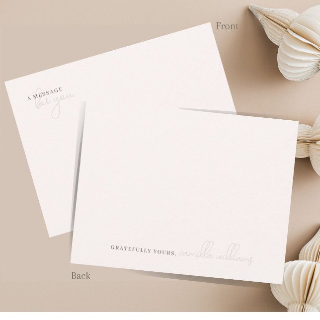 Minimal Beige White | Ett meddelande till dig (Skapare uppladdad)