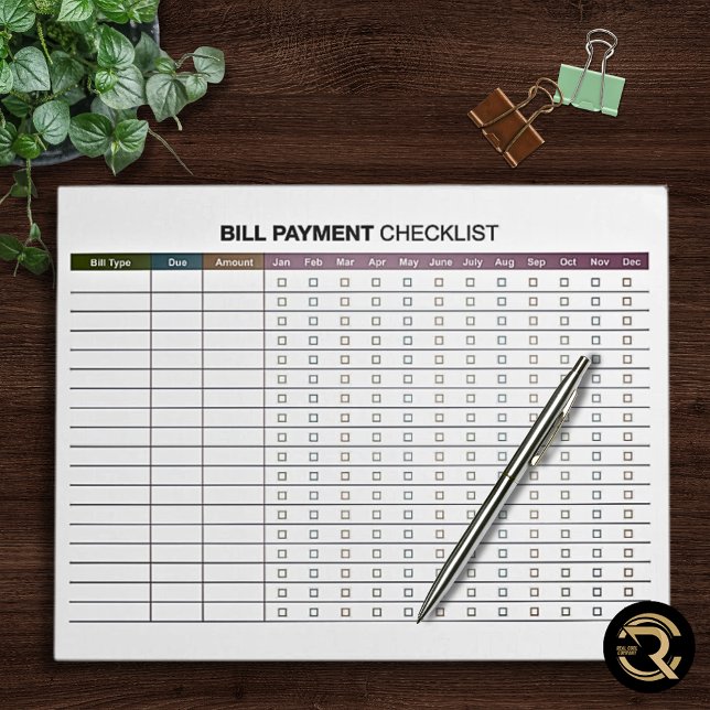 Minimal Bill Payment  Anteckningsblock (Skapare uppladdad)