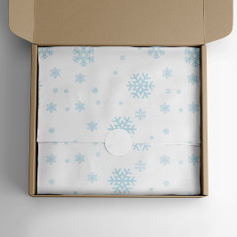 Minimal blå Snöflingor Helgdag