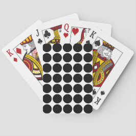 Minimal Black Dot on Solid White Background Casinokort