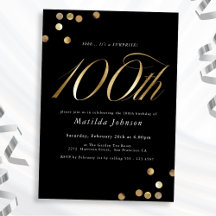 Minimal Black Guld-överraskning, 100:e Födelsedags