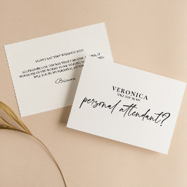 Minimal Black White Personal Attendant Frieri