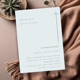 Minimal blåtypografi av Elegant i klass Inbjudningar