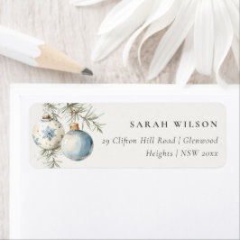 Minimal blåvinter-vattenskrytm Adress Returadress Etikett