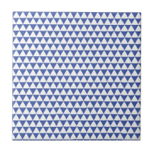 Minimal blåvit triangel Geometric Mönster