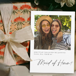 Minimal blir mitt Frieri kort för Maid of honor