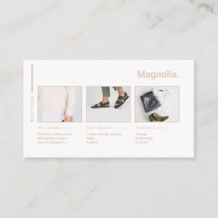 Minimal Bloggare för  Mode-fotoinfluencer Visitkort
