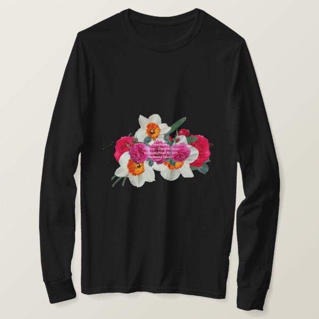 Minimal blomlinjekonst | Estetisk botanik  T Shirt (Design framsida)