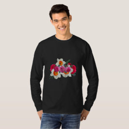 Minimal blomlinjekonst | Estetisk botanik T Shirt