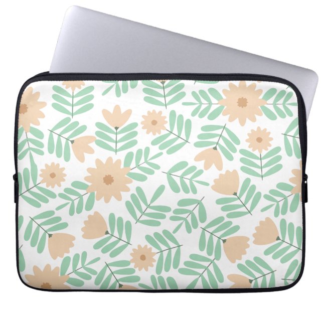 Minimal blomma laptop fodral (Framsidan)