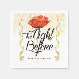 Minimal Blommigt natten före repetitionsdockor Pappersservett