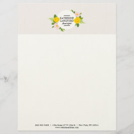 Minimal Blommigt Wandean Beauty Salon Business Sui Brevhuvud