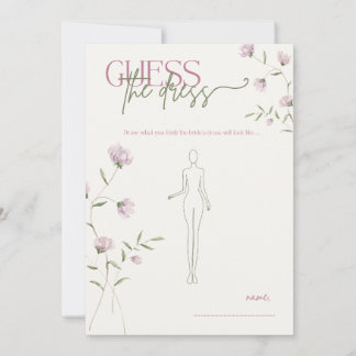 Minimal Blomster Gissa Bröllopsklänningen Bröllops Inbjudningar