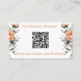 Minimal Blomsterdesign i Pastellrosa och Vitt  Tilläggskort