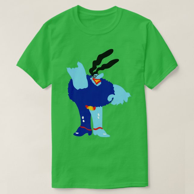 Minimal Blue Meanie  T Shirt (Design framsida)
