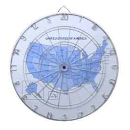 Minimal Blue United States Map Illustration Darttavla